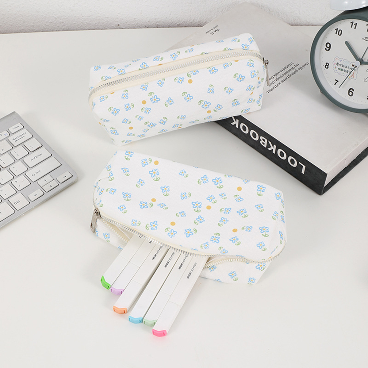 Simple Floral Printed Pencil C - Stationery Office Supply Store のレビューと価格