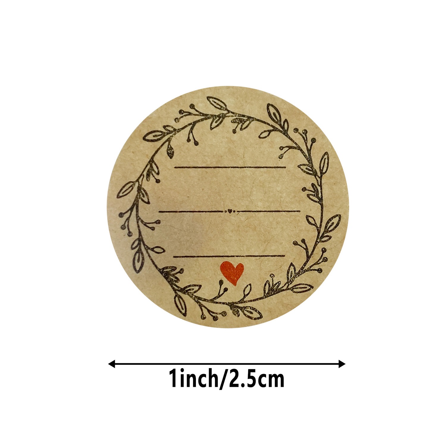 500 PCs/roll 1 inch kraft pape - Letter Envelope Kraft のレビューと価格