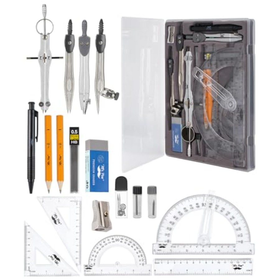 - Geometry Set, 5 Piece Set wi - Compass Geometry Set のレビューと価格