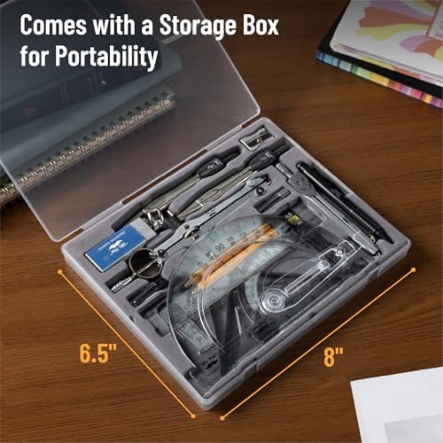 - Geometry Set, 5 Piece Set wi - Compass Geometry Set のレビューと価格