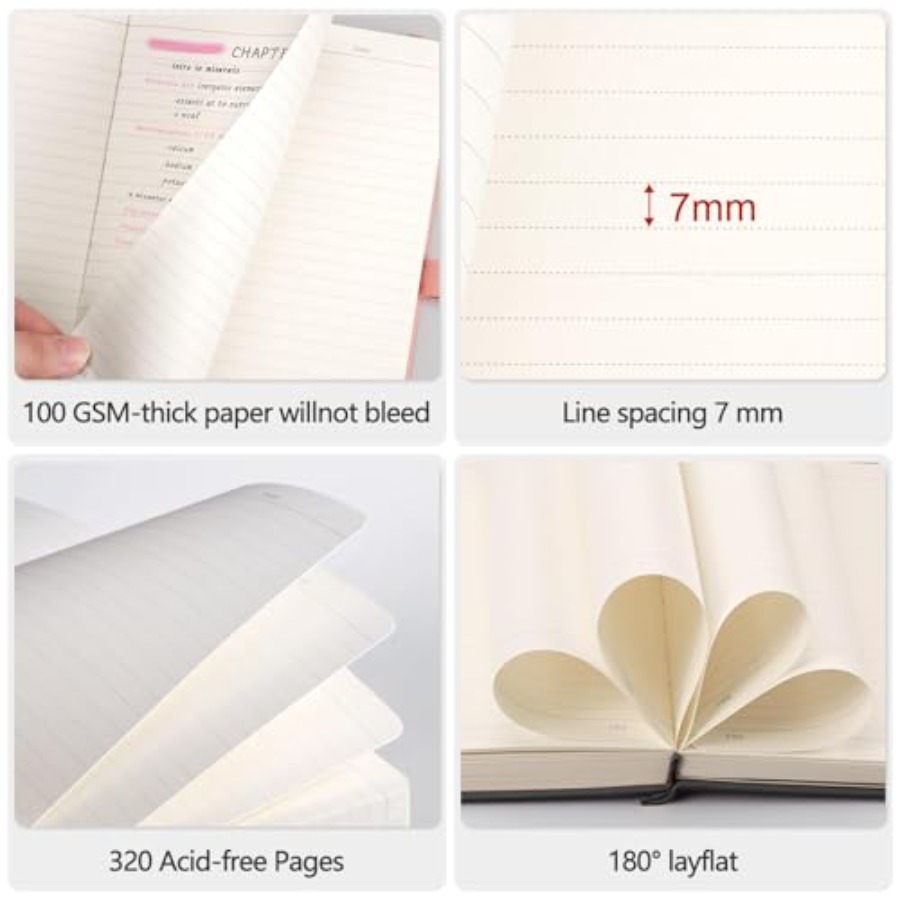 Lined Journal Notebook - 320 N - Journal Leather Hardcover のレビューと価格