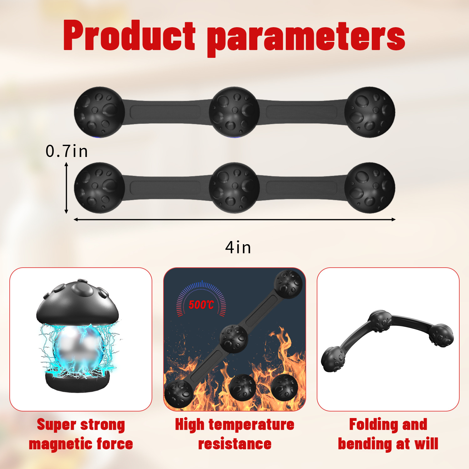 1/2sets Silicone Air Fryer Mag - Paperclip Magnetic Set のレビューと価格
